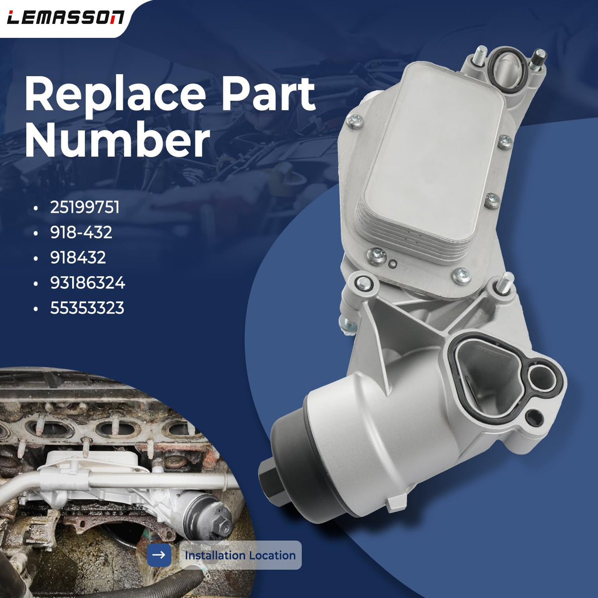 LEMASSON included gaskets laid out with housing for leak-free sealing benefit