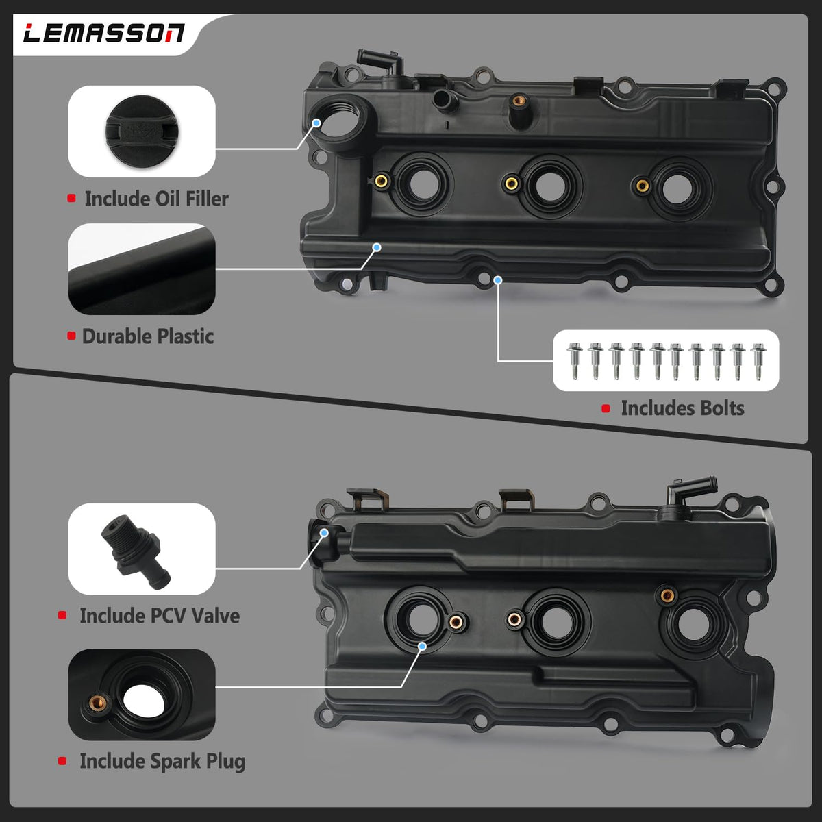 LEMASSON reinforced plastic texture detail showing heat resistance
