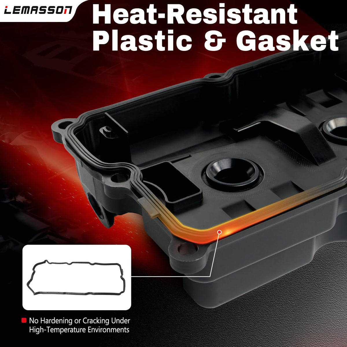 LEMASSON covers installed on engine illustrating proper fit and protection