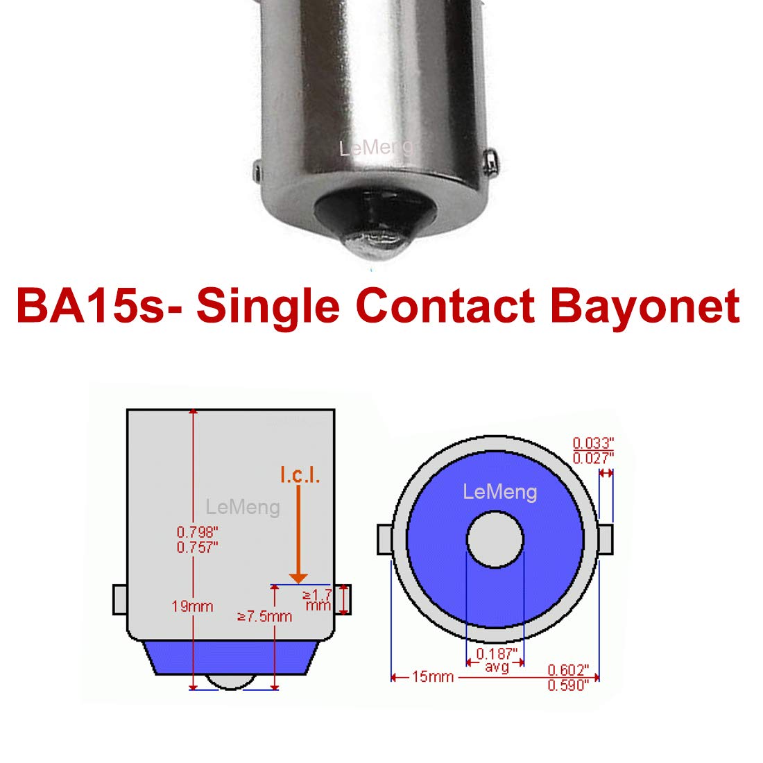 LeMeng ceramic base close-up showing heat-sink for longer life benefit