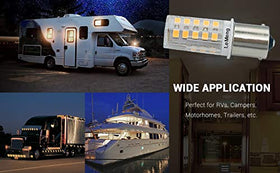 LeMeng bulb installed in an RV interior providing cozy ambient lighting