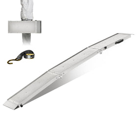 LEMNISCATE front view of ramp showing compact folded storage and handle benefit