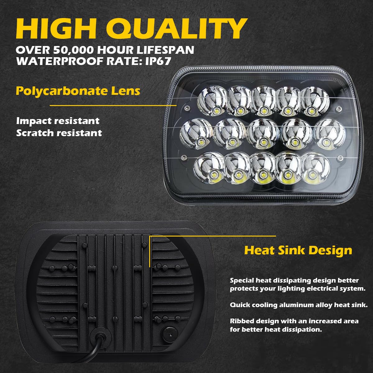 Lemniscate side profile highlighting aluminum heatsink for better thermal management