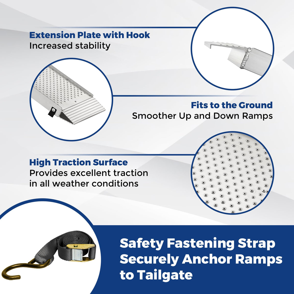 LEMNISCATE head hook detail securing ramp to truck edge for safer loading