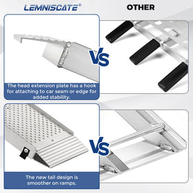 LEMNISCATE two ramps side-by-side enabling ATV or lawn mower loading
