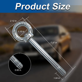 LENGSHIKEJI tow hook scale with ruler showing compact dimensions
