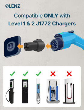 LENZ adapter stored in vehicle glovebox for easy access on road trips