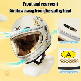 LEOICHE side profile showing HD visor and full-face coverage benefit