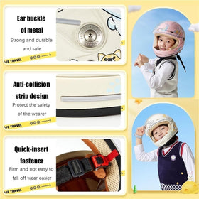 LEOICHE helmet on child to show size range and proper fit