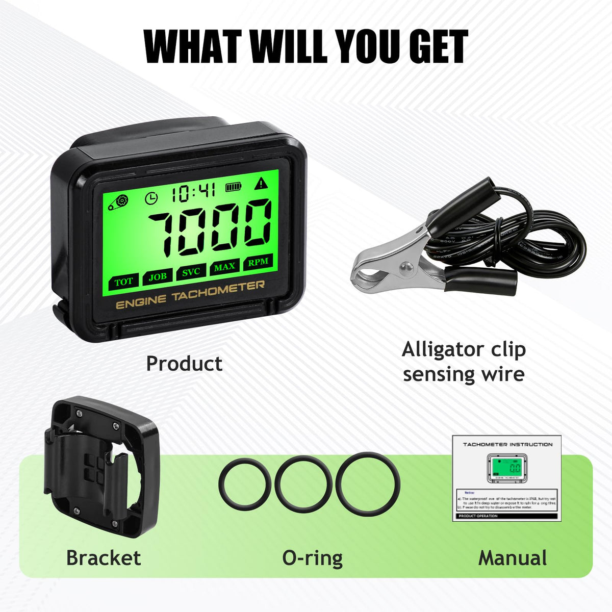 LEOMAUNYX installed on a lawn mower engine, practical maintenance monitoring