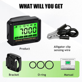 LEOMAUNYX installed on a lawn mower engine, practical maintenance monitoring