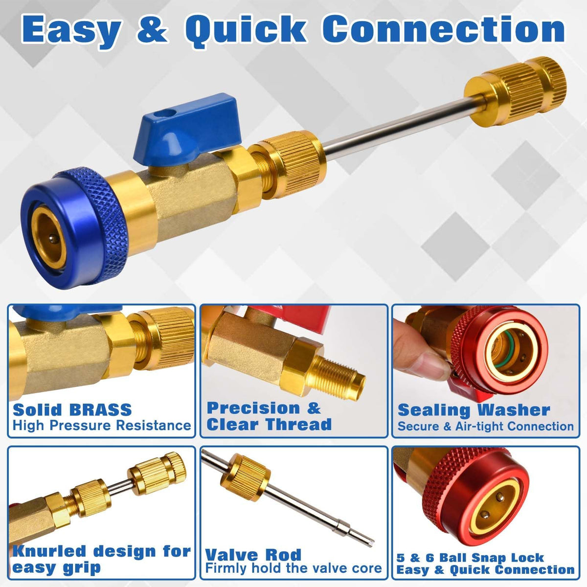LEONTOOL assortment of O-rings and valve cores organized for fast field replacement benefit