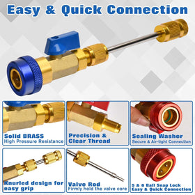 LEONTOOL assortment of O-rings and valve cores organized for fast field replacement benefit