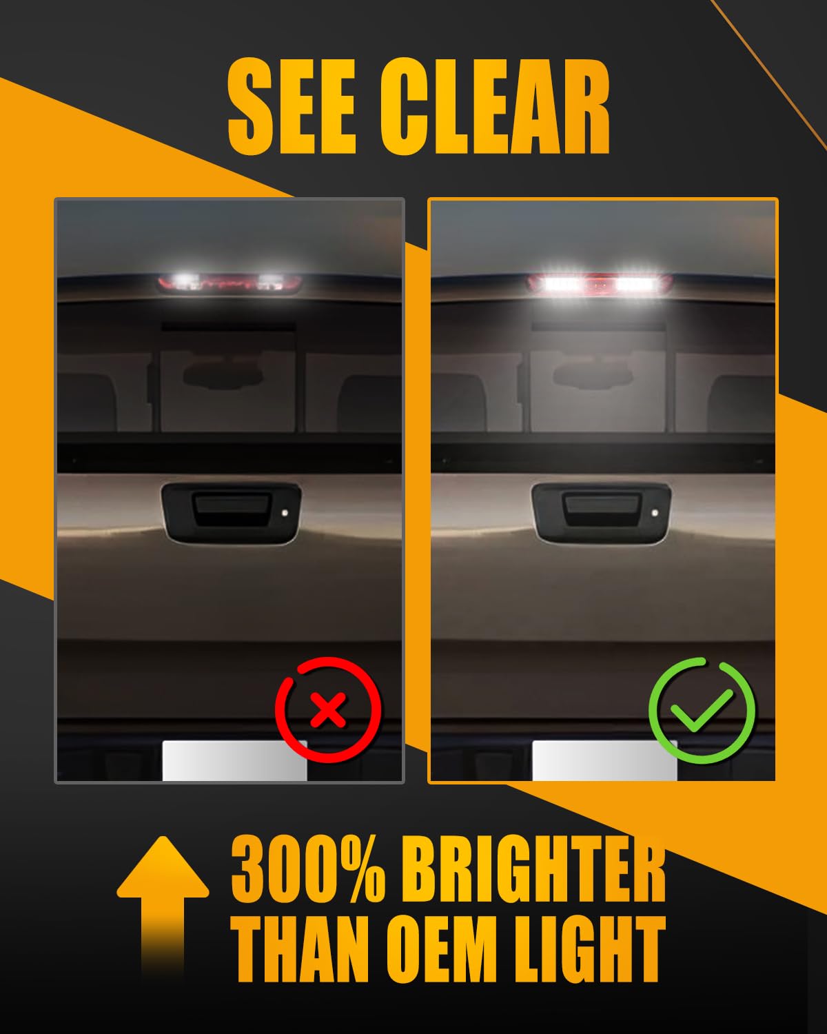 LESAUCE side profile installed on truck illustrating direct-fit replacement advantage