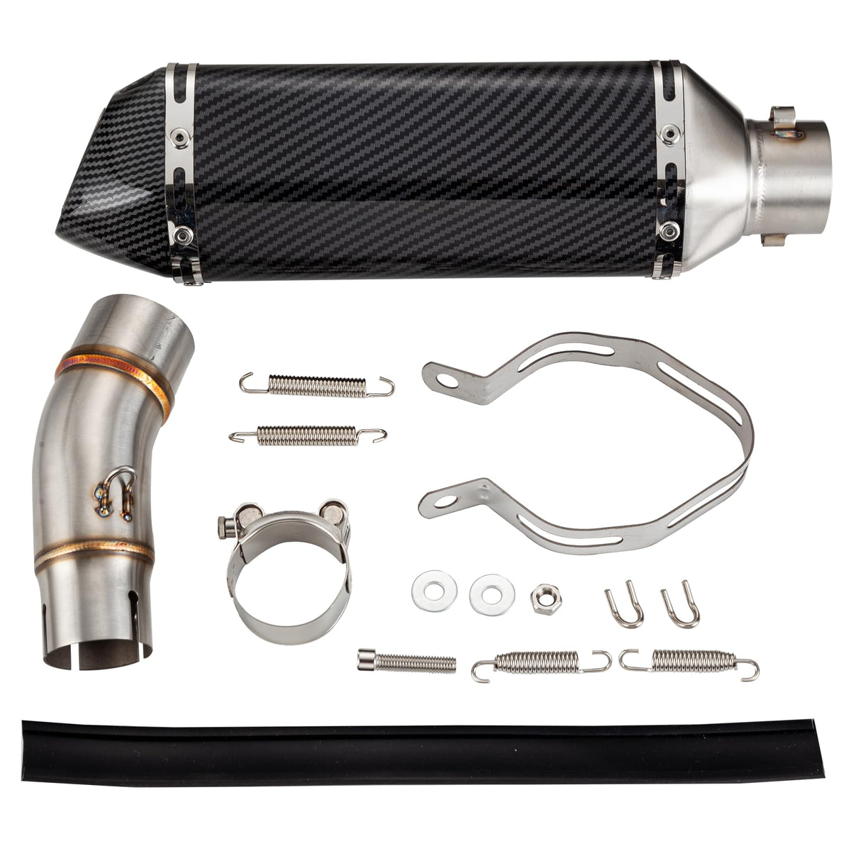 Lesiyou mid pipe front view showing full connector and fit benefits