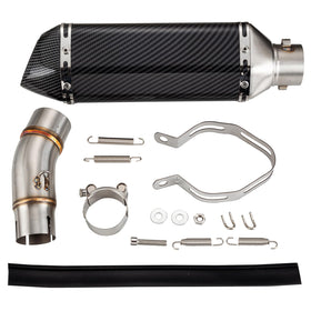 Lesiyou mid pipe front view showing full connector and fit benefits