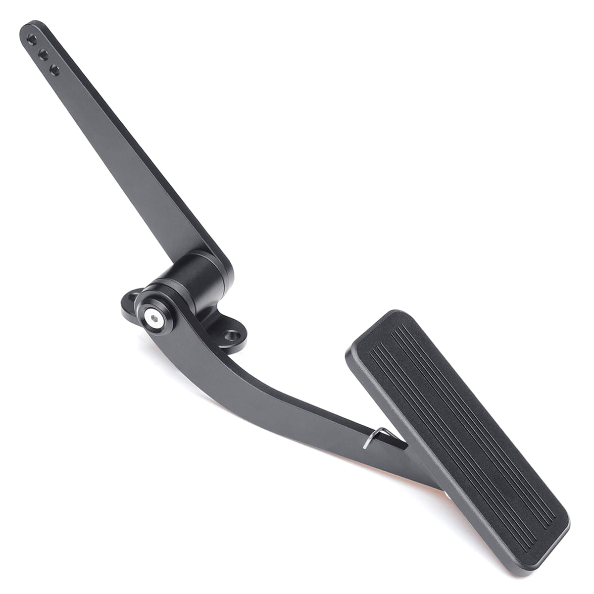 Lesiyou gas pedal front view showing mounting and stylish finish benefit durability
