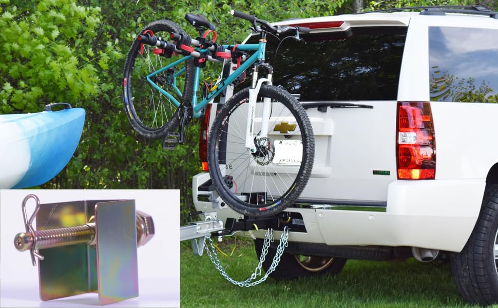 LETSYEE hitch kit on a vehicle showing quieter, safer towing benefit