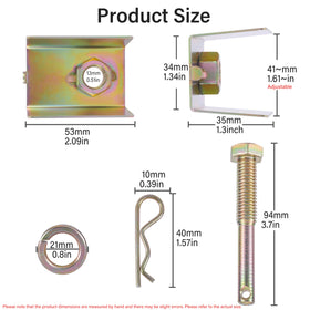 LETSYEE welded bracket detail highlighting robust clamp benefit