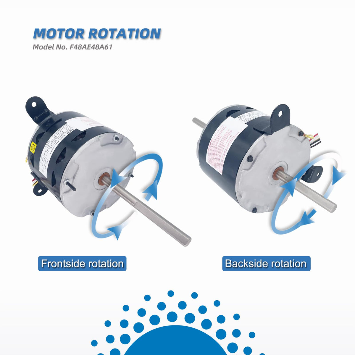 LEUNGOO motor installed in rooftop AC demonstrating restored airflow and quiet operation