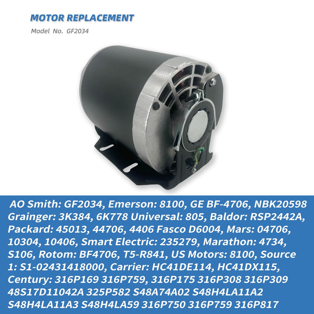 LEUNGOO GF2034 included 7.5μF capacitor and terminals for quick installation