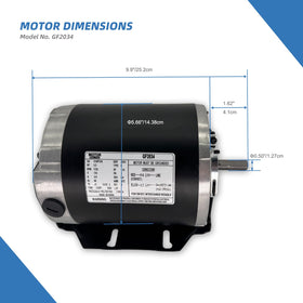 LEUNGOO GF2034 installed in a blower housing demonstrating direct replacement compatibility
