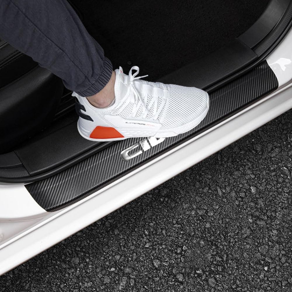 LEXLEY front sill protectors on packaging showing fit and premium finish benefit