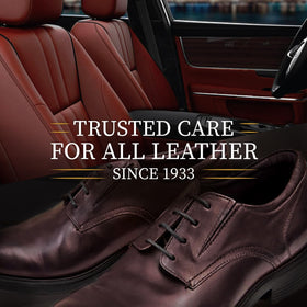 Lexol car seat before and after cleaning showing restored leather appearance