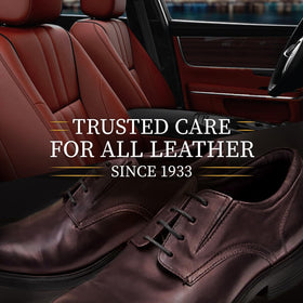 Treating a leather handbag with Lexol, protects against cracking benefit