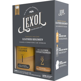 Close-up of Lexol used on shoes revealing renewed stitched leather detail
