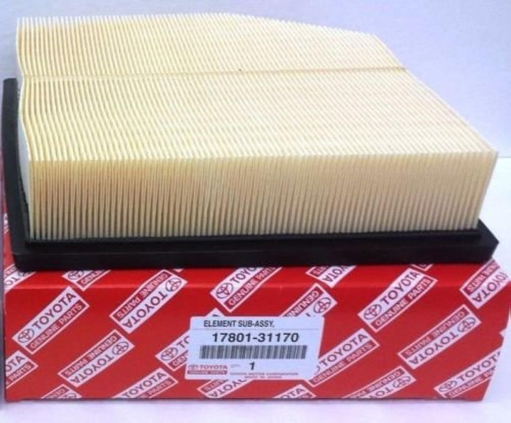 LEXUS air filter front view showing pleats and OEM fit for correct airflow