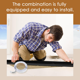 Leyndo butyl tape roll included for quick, screw-free installation