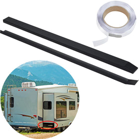 Leyndo front view of slide ski showing low-profile design and floor protection