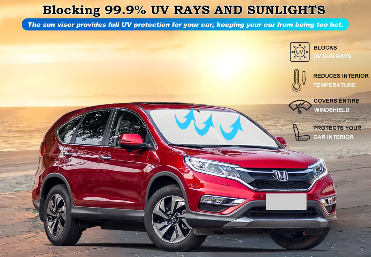 Lezcoan installed in CR-V windshield demonstrating full coverage and cooling