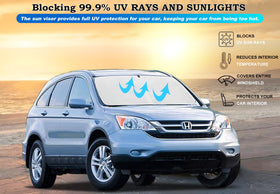 Lezcoan sun shade installed in Honda CRV reducing cabin heat
