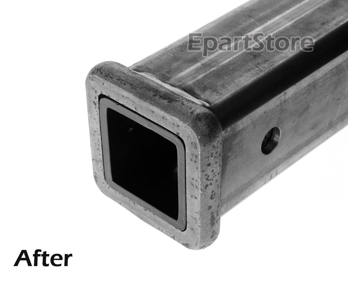 LFPartS lifestyle installation of adapter on SUV enabling standard 2" accessories