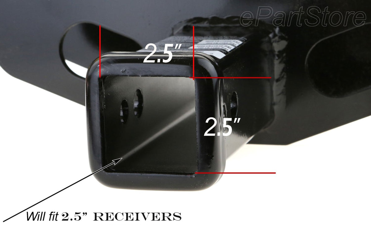 LFPartS adapter mounted on trailer receiver demonstrating secure accessory fit