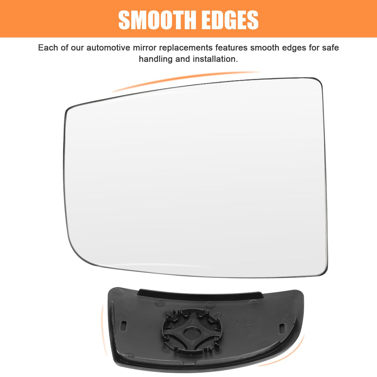LHCDQSKCW mirror set beside a hand showing scale and compatibility benefit