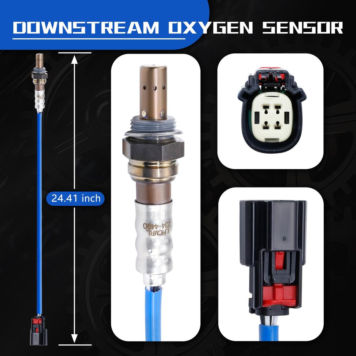 LHCMRL oxygen sensor packaging and label showing part numbers for identification benefit