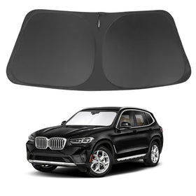 LHFLIVE front packaging showing custom-fit shade and fitment for BMW X3