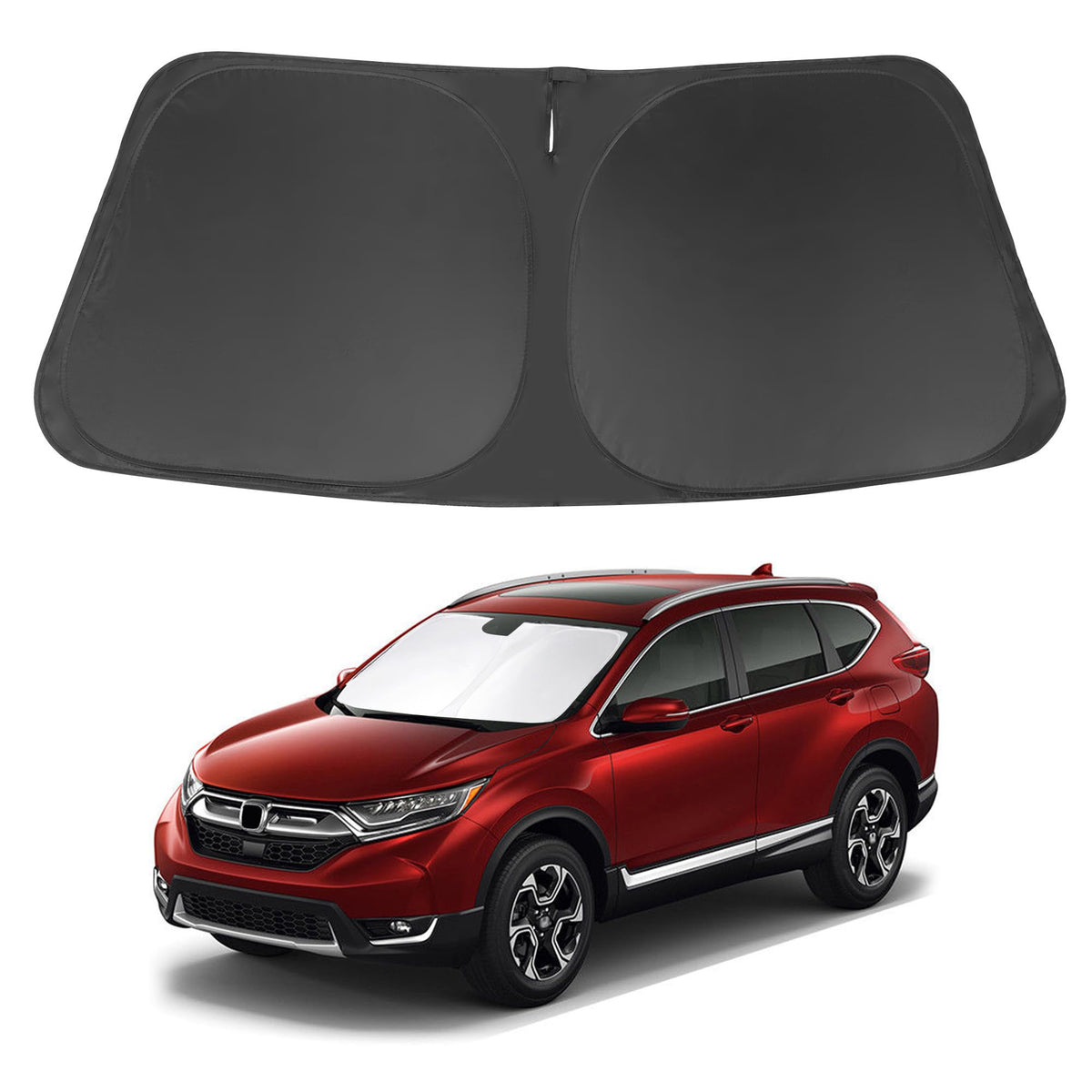 LHFLIVE front view showing full windshield coverage and secure fit benefit