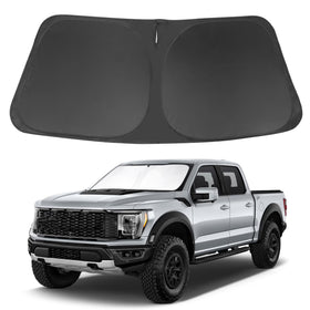 LHFLIVE front view showing fitted windshield coverage and easy protection