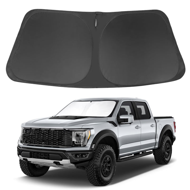 LHFLIVE front view showing fitted windshield coverage and easy protection