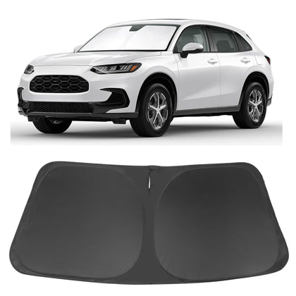 LHFLIVE windshade front packaging showing fit for Honda HR-V and easy benefits