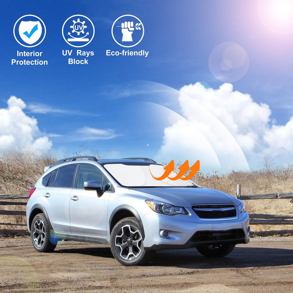 LHFLIVE lifestyle shot with parked Crosstrek demonstrating cooler interior
