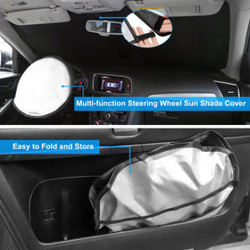 LHFLIVE size comparison next to steering wheel illustrating perfect fit