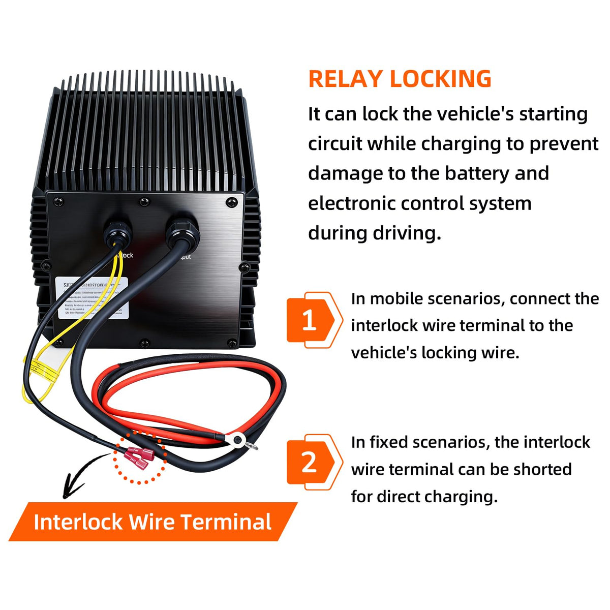 LHLC long power cord and 65-inch output cable for flexible installation