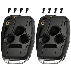 LHYYKJ front view of replacement key fob shell showing button layout and fit benefit