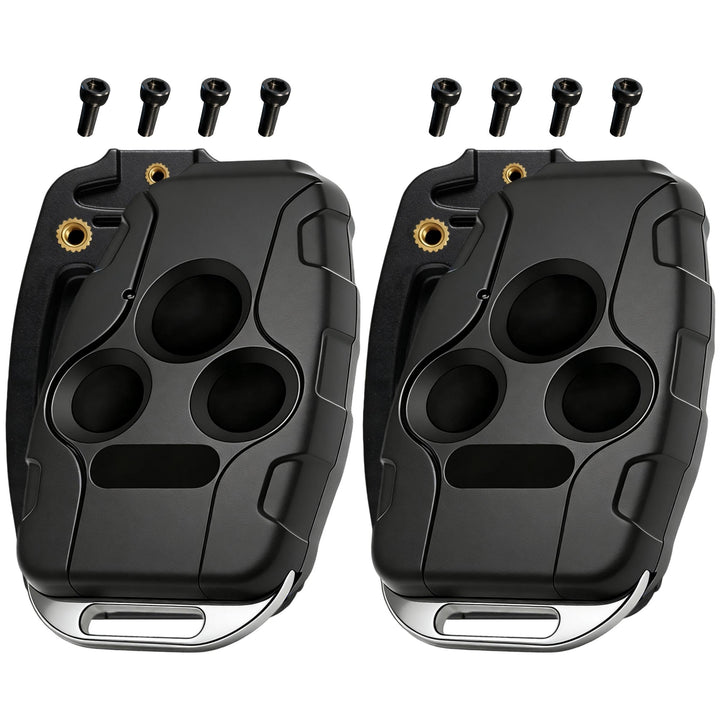 LHYYKJ front view of replacement key fob shell showing button layout and fit benefit