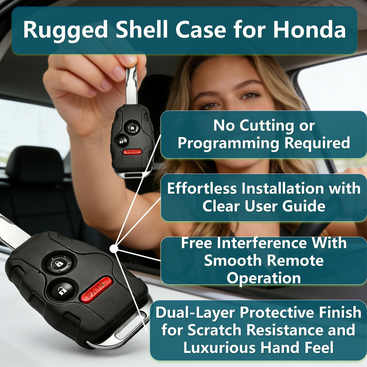 LHYYKJ shell attached to a keyring in everyday use demonstrating practical convenience
